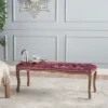 Tassia New Velvet Tufted Bench - Blush - Christopher Knight Home -Christopher Knight Home GUEST 81a52fea 8bc2 40b5 8027 9a6a0831ac2b