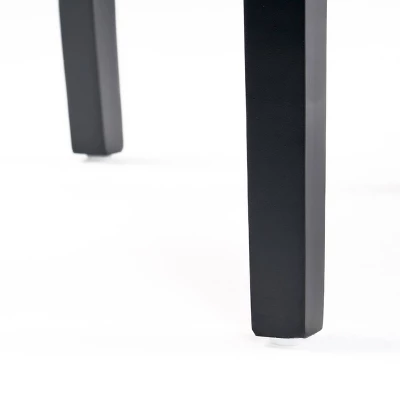 Set Of 2 Linden Tall Back Natural Fabric Dining Chairs Natural - Christopher Knight Home 5 Set Of 2 Linden Tall Back Natural Fabric Dining Chairs Natural - Christopher Knight Home - Image 3