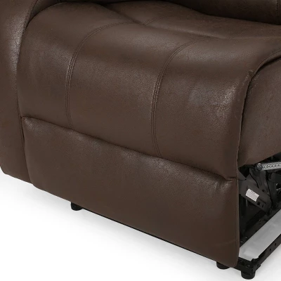 Meridan Contemporary Upholstered Theater Seating Reclining Sofa - Christopher Knight Home 14 Meridan Contemporary Upholstered Theater Seating Reclining Sofa - Christopher Knight Home - Image 12