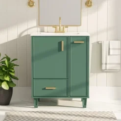 Christopher Knight Home Able 24" Bathroom Vanity With Ceramic Sink, 2-Tier Pull-Out Basket And Deep Drawer -Christopher Knight Home GUEST 83d76dd6 09d0 4d2a a928 adadff8d5aa1