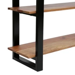 Rooker Handcrafted Modern Industrial Acacia Wood Media Console Table Natural/Black - Christopher Knight Home -Christopher Knight Home GUEST 84825cf5 dfac 4a99 88e3 7f87c75ed4e9