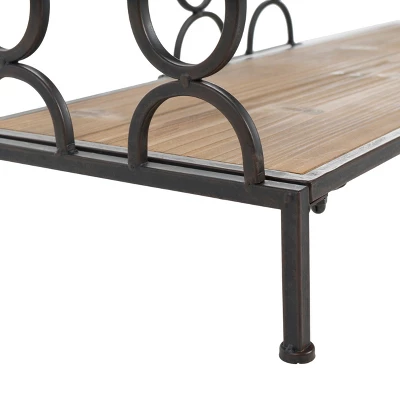 Marseille 34" 3-Shelf Rustic Bookcase - Natural - Christopher Knight Home 4 Marseille 34" 3-Shelf Rustic Bookcase - Natural - Christopher Knight Home - Image 2