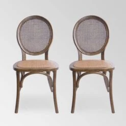 Set Of 2 Chittenden Rattan Dining Chair - Christopher Knight Home -Christopher Knight Home GUEST 879d9477 eed8 4046 8934 aea9f13c7b5d