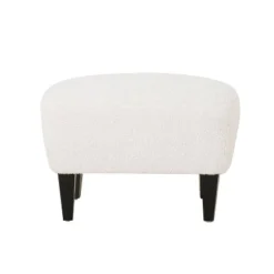 Christopher Knight Home Hartshorn Boucle Upholstered Club Chair And Ottoman Set Almond/Matte Black -Christopher Knight Home GUEST 891000ee 968f 4044 8239 9f864f756d84