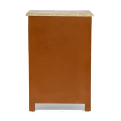 Sandia Handcrafted Boho 4 Drawer Mango Wood Nightstand Natural/White - Christopher Knight Home -Christopher Knight Home GUEST 89c0a3e5 1d70 448e b5b5 dd01057bd7a1