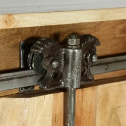 Laymon Modern Industrial Handcrafted Acacia Wood Live Edge Cabinet With Sliding Door Natural/Black - Christopher Knight Home -Christopher Knight Home GUEST 8b69d4b4 dccf 4921 98f8 ffb51cab82b7