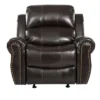 Charlie Bonded Leather Glider Recliner Club Chair - Christopher Knight Home: Studded, Wide Seat -Christopher Knight Home GUEST 8c58dd0f a588 4417 ad08 e53fe61d85e3