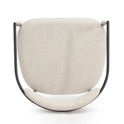 Christopher Knight Home Teuvo Modern Fabric Upholstered Iron Dining Chairs (Set Of 2) 8 Christopher Knight Home Teuvo Modern Fabric Upholstered Iron Dining Chairs (Set Of 2) - Image 6