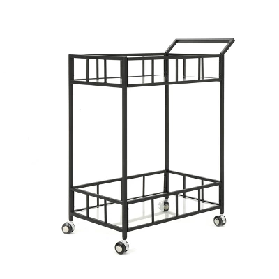 Falon Modern Glam Bar Cart - Christopher Knight Home 6 Falon Modern Glam Bar Cart - Christopher Knight Home - Image 4