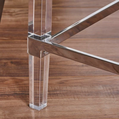 Orianna Square Side Table Clear - Christopher Knight Home 4 Orianna Square Side Table Clear - Christopher Knight Home - Image 2