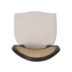 Christopher Knight Home Govan Upholstered Wood And Cane Dining Chairs (Set Of 2), Beige/Natural Brown/Dark Brown -Christopher Knight Home GUEST 8efbc8d8 7f51 417d b0ac 662b4b57e3cb