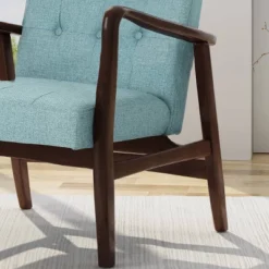 Marcola Mid Century Modern Upholstered Wood Framed Club Chair - Christopher Knight Home -Christopher Knight Home GUEST 8f210c32 3f67 406f 88b1 dadae9a9f6cf