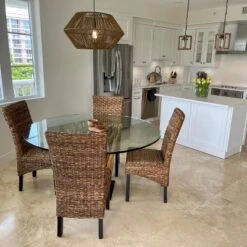 Christopher Knight Home Classic Harper Rattan And Wood Dining Chair (Set Of 2), Brown/Black -Christopher Knight Home GUEST 8f81d33e 6348 4cc2 aee5 f691edd9c03b