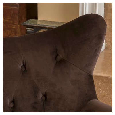 Alyssa New Velvet Armchair - Christopher Knight Home 4 Alyssa New Velvet Armchair - Christopher Knight Home - Image 2