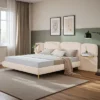 Christopher Knight Home Lindis Modern Upholstered Bed With 2 Built-in Shelves -Christopher Knight Home GUEST 92f31df1 0c36 4351 a1e3 4ee9e9d5b7e2
