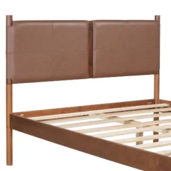 Christopher Knight Home Candace Queen Wood Platform Bed With Faux Leather Headboard -Christopher Knight Home GUEST 92f8e751 e141 44c1 a537 8a89ef1e63a2