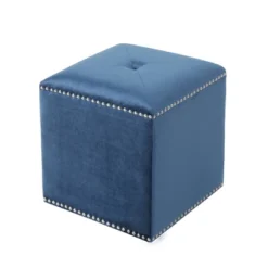 Brantly Glam Velvet Ottoman - Christopher Knight Home -Christopher Knight Home GUEST 93acc59c 57a0 4d0c b924 17ed18f3ad26