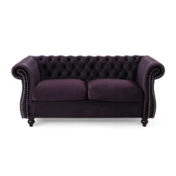Somerville Traditional Chesterfield Loveseat - Christopher Knight Home -Christopher Knight Home GUEST 93c9c78c 2b63 4867 ae1d 01e01e52906b