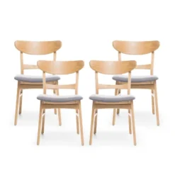 Christopher Knight Home Isador Mid Century Modern Upholstered Rubberwood Dining Chairs (Set Of 4) 21 Christopher Knight Home Isador Mid Century Modern Upholstered Rubberwood Dining Chairs (Set Of 4) -Christopher Knight Home GUEST 94aa805c a8d6 4188 aef1 ffa5058635d4