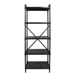 71" Driscoe Industrial 5 Shelf Firwood Bookcase Gray/Pewter - Christopher Knight Home -Christopher Knight Home GUEST 954e0c19 1894 4cb9 bf1d 55407a51a34b