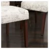 Set Of 2 French Handwriting Linen Dining Chair Beige - Christopher Knight Home