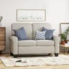 Bernietta Mid-Century Modern Minimal Loveseat Beige - Christopher Knight Home -Christopher Knight Home GUEST 9834a0ae e02a 4185 9b2e f60af9834ed9