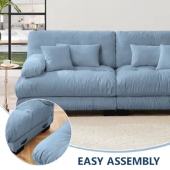 Christopher Knight Home Bertram Modern Chenille Sofa With Bolstered Armrests And Pillows -Christopher Knight Home GUEST 989591e9 7eb6 4a01 b673 924567017afe