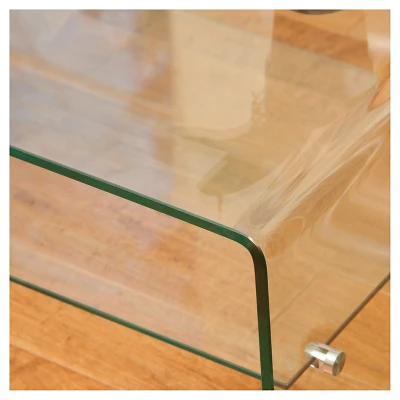 Ramona Long Coffee Table Glass With Shelf - Christopher Knight Home: Sleek Rectangle Design For Family Room 4 Ramona Long Coffee Table Glass With Shelf - Christopher Knight Home: Sleek Rectangle Design For Family Room - Image 2