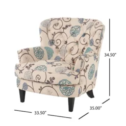 Tafton Floral Club Accent Chair - Christopher Knight Home -Christopher Knight Home GUEST 99d692d7 d81e 4913 a670 c22ab41df305