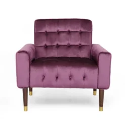 Bourchier Modern Glam Velvet Armchair - Christopher Knight Home -Christopher Knight Home GUEST 9a3415e9 794f 44ad a5d6 07cc91b6f5d5