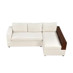 87.4"W Sectional Sofa Couch Set, Upholstered Sofa Chair With Reversible Armrests For Living Room -Christopher Knight Home -Christopher Knight Home GUEST 9a725ac7 b66b 43d3 ade0 6fe0b65dab23