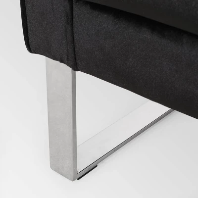 Kirkwood Modern Glam Velvet Club Chair - Christopher Knight Home 6 Kirkwood Modern Glam Velvet Club Chair - Christopher Knight Home - Image 4