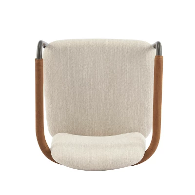 Christopher Knight Home Ihab Modern Upholstered Dining Chair With Iron Frame (Set Of 2) 7 Christopher Knight Home Ihab Modern Upholstered Dining Chair With Iron Frame (Set Of 2) - Image 5