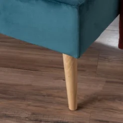 Omry New Velvet Ottoman - Dark Teal - Christopher Knight Home -Christopher Knight Home GUEST 9b574f76 4b17 4c0f 8769 4569fc9fcb11