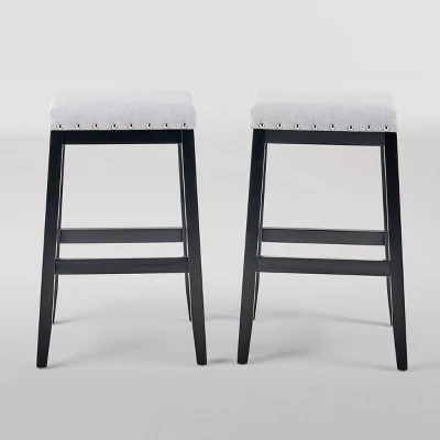 Set Of 2 Greely Farmhouse Barstools - Christopher Knight Home 8 Set Of 2 Greely Farmhouse Barstools - Christopher Knight Home - Image 6