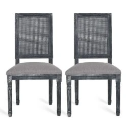 Christopher Knight Home Brownell French Country Fabric Upholstered Wood And Cane Dining Chairs (Set Of 2) 28 Christopher Knight Home Brownell French Country Fabric Upholstered Wood And Cane Dining Chairs (Set Of 2) -Christopher Knight Home GUEST 9d8cd5cd 11fd 421a b216 a37d2c69f4fb