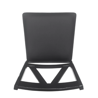 2pk Fairgreens Farmhouse Upholstered Wood Dining Chairs Black - Christopher Knight Home 7 2pk Fairgreens Farmhouse Upholstered Wood Dining Chairs Black - Christopher Knight Home - Image 5