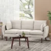 Feichko Contemporary Fabric Pillow Back 3 Seater Sofa - Christopher Knight Home -Christopher Knight Home GUEST 9ec5df06 7917 4693 9225 fba7f2375d7a
