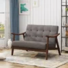 Hetel Mid-Century Modern Settee Dark Gray - Christopher Knight Home 2 Hetel Mid-Century Modern Settee Dark Gray - Christopher Knight Home -Christopher Knight Home GUEST a01e128d 2d36 476d a3d0 c9dc12736d61