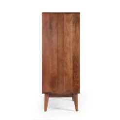 Rabun Handcrafted Mid-Century Modern Mango Wood 3 Drawer Chest Light Oak - Christopher Knight Home -Christopher Knight Home GUEST a1c76a54 50b0 42d0 b222 dfd910b8c033