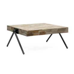 Gurley Handcrafted Modern Industrial Mango Wood Coffee Table Gray/Black - Christopher Knight Home: Iron Frame, Spot Clean -Christopher Knight Home GUEST a1d7fa67 8fd3 4684 a88c d3c4b36c2993