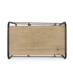 Rauser Modern Industrial 6 Bottle Tabletop Wine Rack Natural/Black - Christopher Knight Home -Christopher Knight Home GUEST a23ad354 aa3c 431b 84ef c8649b269c3e