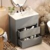 Christopher Knight Home Griffin Contemporary 30" Bathroom Vanity With Ceramic Sink And Full-Extension Drawers -Christopher Knight Home GUEST a34f33a6 36b1 41de a5e5 c126ff2cb231