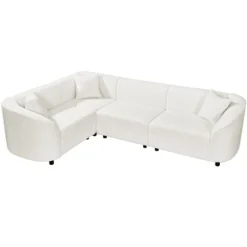 Christopher Knight Home Isolde Contemporary 104" 4-Seater L-Shaped Boucle Upholstery Curved Sectional Sofa -Christopher Knight Home GUEST a503d70c 338c 46cc 9590 0298b85082bf