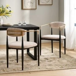 Christopher Knight Home Teuvo Modern Fabric Upholstered Iron Dining Chairs (Set Of 2) 25 Christopher Knight Home Teuvo Modern Fabric Upholstered Iron Dining Chairs (Set Of 2) -Christopher Knight Home GUEST a5812749 2165 46b9 9659 ad82420d7dd3