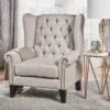 Laird Traditional Winged Accent Chair - Christopher Knight Home -Christopher Knight Home GUEST a6282c5b da53 418c 8363 839a4986ccac