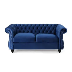 Somerville Traditional Chesterfield Loveseat - Christopher Knight Home -Christopher Knight Home GUEST a71c480e 9993 42a6 b607 c18e95e644de