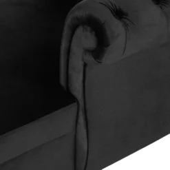 Houck Modern Glam Tufted Velvet Tete-A-Tete Chaise Lounge With Accent Pillows - Christopher Knight Home -Christopher Knight Home GUEST aa7bd19d 0cc4 4ae8 8159 03e458300a03