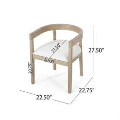 Christopher Knight Home Set Of 2 Ladieu Fabric And Wood Tub Dining Chairs -Christopher Knight Home GUEST abf49f56 75c7 44f4 a3b4 50d6dc4ad5fe