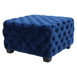 Jaymee New Velvet Ottoman - Christopher Knight Home -Christopher Knight Home GUEST ac902f12 5271 454d a6da 31bf20722bea